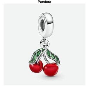 Pandora Asymmetrical Cherry Fruit Dangle Charm